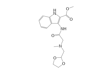 methyl 3-({[(1,3-dioxolan-2-ylmethyl)(methyl)amino]acetyl}amino)-1H-indole-2-carboxylate