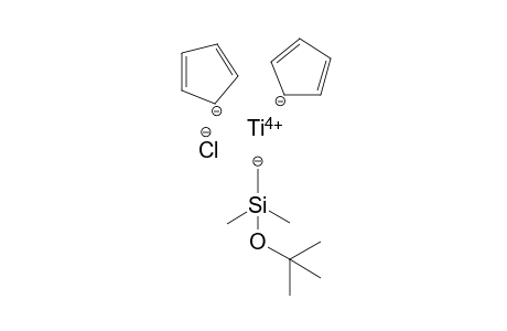 Chloro-bis(cyclopentadienyl)-[(dimethyl-t-butoxysilyl)-methyl]-titanium