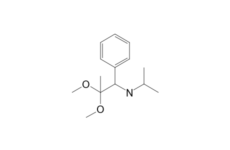 1-N-Isopropylamino-2,2-dimethoxy-1-phenylpropane