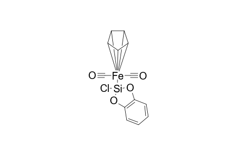 ((.eta.5-Cyclopentadienylironbiscarbonyl)(1,2-phenylenedioxysilyl)chloride complex