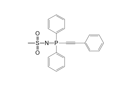 N-[diphenyl(phenylethynyl)phosphoranylidene]methanesulfonamide