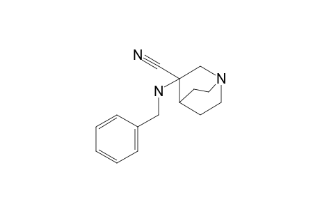 3-BENZYLAMINO-3-CYANO-QUINUClIDINE