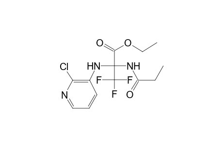 Ethyl 2-[(2-chloro-3-pyridinyl)amino]-3,3,3-trifluoro-2-(propionylamino)propanoate