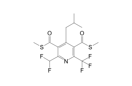 2-Difluoromethyl-6-trifluoromethyl-4-isobutyl-pyridine-3,5-dicarbothioic acid, dimethyl ester