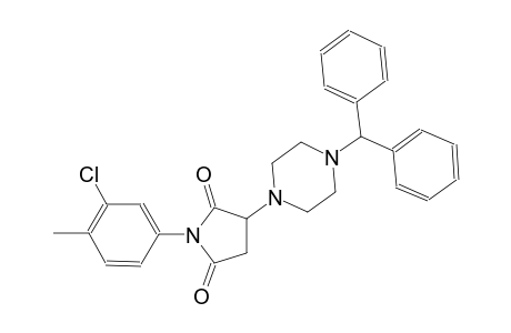 3-(4-Benzhydryl-1-piperazinyl)-1-(3-chloro-4-methylphenyl)-2,5-pyrrolidinedione