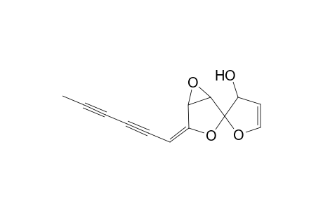 4,6-Dioxa-1,2-epoxy-3-(hexa-2',4'-diyn-1'-ylidene)-9-hydroxy-spiro(4.4)non-7-ene