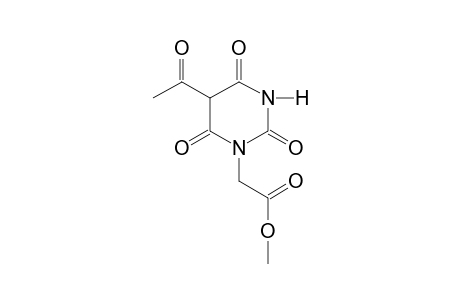 1-PYRIMIDINEACETIC ACID, 5-ACETYL- HEXAHYDRO-2,4,6-TRIOXO-, METHYL ESTER