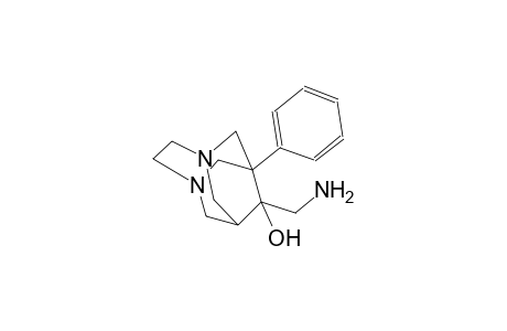 9-(aminomethyl)-1-phenyl-3,6-diazatricyclo[4.3.1.1~3,8~]undecan-9-ol