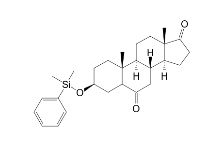 3.beta.(Dimethylphenylsiloxy)-5-androstane-6,17-dione