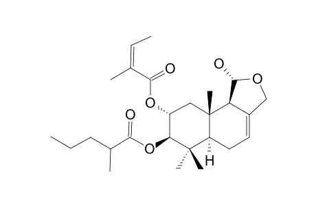 2-ALPHA-ANGELOYLOXY-3-BETA-2'-METHYLPENTANOYLOXY-ISODRIMENINOL