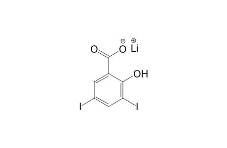 3,5-DIIODOSALICYLIC ACID, MONOLITHIUM SALT