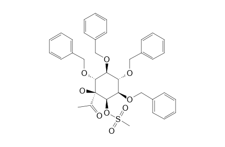 3-Acetyl-1,4,5,6-tetra-o-benzyl-2-o-methanesulphonyl-myo-inositol