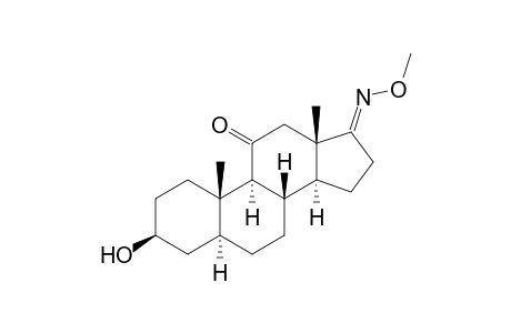 5.ALPHA.-ANDROSTAN-3.BETA.-OL-11,17-DIONE(17-O-METHYLOXIME)