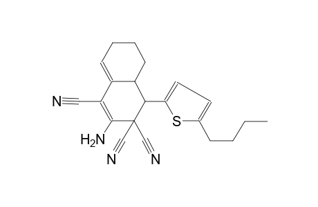 1,3,3(4H)-naphthalenetricarbonitrile, 2-amino-4-(5-butyl-2-thienyl)-4a,5,6,7-tetrahydro-