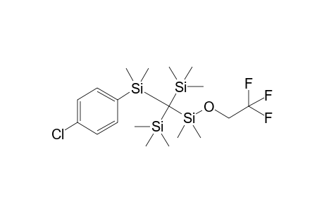 2,2,2-trifluoroethanyl {Di(trimethylsilyl)[dimethyl(p-chlorophenyl)silyl]methyl}dimethylsilyl ether