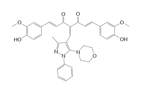 1,7-Bis-(4-hydroxy-3-methoxyphenyl)-4-((3-methyl-5-morpholino-1-phenyl-1H-pyrazol-4-yl)methylene)hepta-1,6-diene-3,5-dione