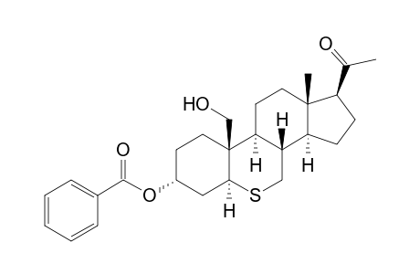 3.alpha.-Benzoyloxy-19-hydroxy-6-thia-5.alpha.pregnan-20-one