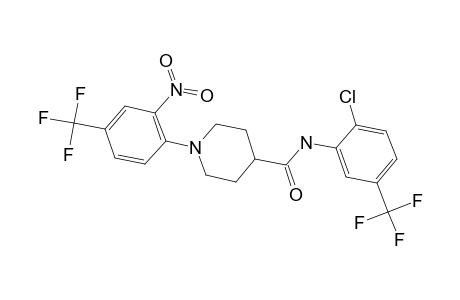 N-[2-chloranyl-5-(trifluoromethyl)phenyl]-1-[2-nitro-4-(trifluoromethyl)phenyl]piperidine-4-carboxamide