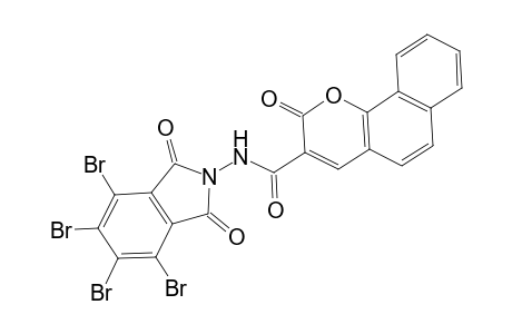 2-Oxo-N-(4,5,6,7-tetrabromo-1,3-dioxoisoindolin-2-yl)-2H-benzo[h]chromene-3-carboxamide