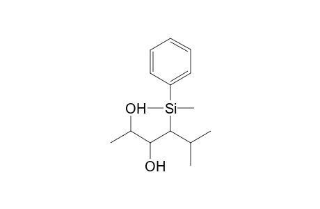 (2RS,3RS,4SR)-4-Dimethyl(phenyl)silyl-5-methylhexane-2,3-diol