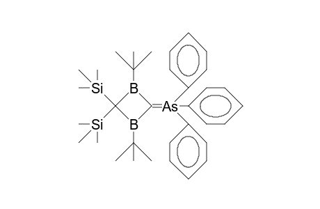1,3-Di-tert-butyl-4,4-bis(trimethylsilyl)-2-(triphenyl-arsonium)-1,3-diboret-2-ylide