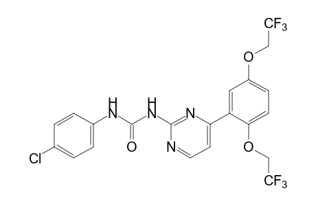 1-{4-[2,5-bis(2,2,2-trifluoroethoxy)phenyl]-2-pyrimidinyl}-3-(p-chlorophenyl)urea