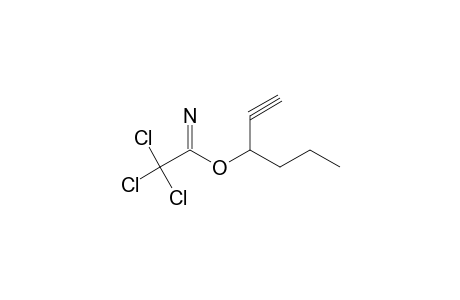 2,2,2-TRICHLOROACETIMIDIC ACID, 1-PROPYL-2-PROPYNYL ESTER