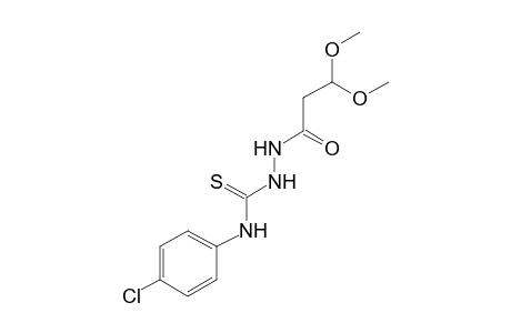 {[4-(p-CHLOROPHENYL)-3-THIOSEMICARBAZIDO]CARBONYL}ACETALDEHYDE, DIMETHYL ACETAL