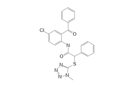 N-(2-benzoyl-4-chloro-phenyl)-2-(1-methyltetrazol-5-yl)sulfanyl-2-phenyl-acetamide