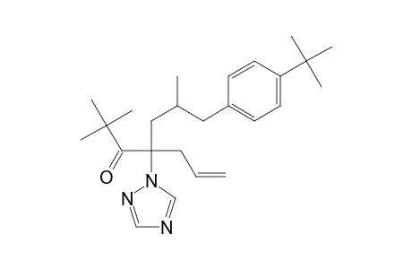 2,2,6-Trimethyl-4-allyl-4-(1,2,4-triazolyl)-7-(4-tert-butyl-phenyl)-3-heptanone diast. A