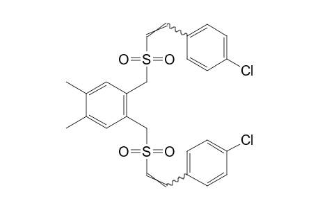1,2-bis{[(p-chlorostyryl)sulfonyl]methyl}-4,5-dimethylbenzene