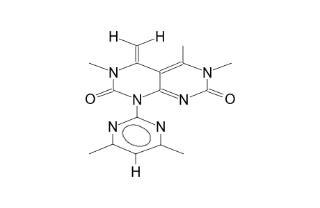 4-Methylene-1-(4',6'-dimethyl-2'-pyrimidinyl)-3,5,6-trimethyl-1H,3H,6H-pyrimido[4,5-d]pyrimidine-2,7-dione