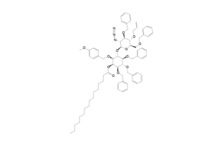 #31;BETA-ISOMER;6-O-(2-AZIDO-3,6-DI-O-BENZYL-2-DEOXY-4-O-2-PROPENYL-BETA-D-GLUCOPYRANOSYL)-2-O-HEXADECANOYL-1-O-(PARA-METHOXYBENZYL)-3,4,5-TRI-O-BENZYL-MYO-IN