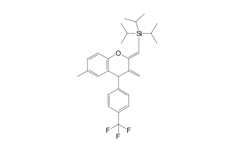 2-(Z)-Triisopropylsilylmethylene-3-methylidene-4-(4-trifluoromethylphenyl)-6-methyl-chromane