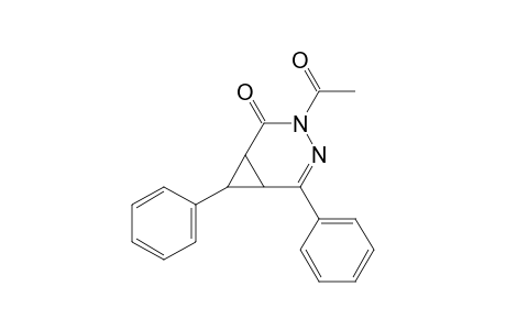 3-acetyl-5,7-diphenyl-3,4-diazabicyclo[4.1.0]hept-4-en-2-one