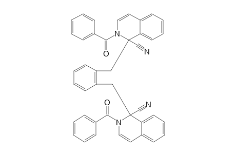1,1'-(o-phenylenedimethylene)bis(2-benzoyl-1,2-dihydroisoquinaldonitrile)