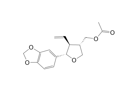 (3SR,4SR,5SR)-3-ACETOXYMETHYL-5-(1,3-BENZODIOXOL-5-YL)-4-ETHENYLTETRAHYDROFURAN