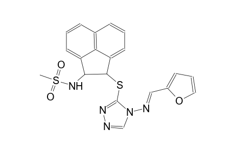 N-{2-[(4-{[(E)-2-furylmethylidene]amino}-4H-1,2,4-triazol-3-yl)sulfanyl]-1,2-dihydro-1-acenaphthylenyl}methanesulfonamide