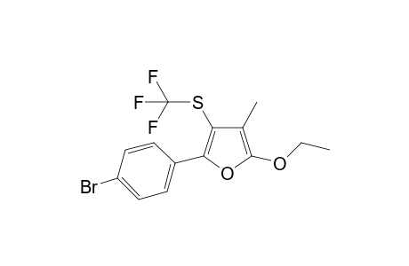 2-(4-bromophenyl)-5-ethoxy-4-methyl-3-(trifluoromethylthio)furan