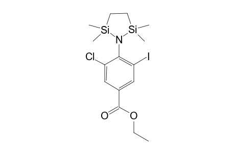 3-Chloro-5-iodo-4-(2,2,5,5-tetramethyl-[1,2,5]azadisilolidin-1-yl)-benzoic acid ethyl ester