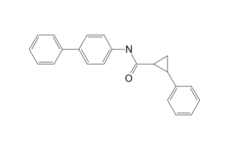 2-Phenylcyclopropanecarboxamide, N-(4-biphenyl)-