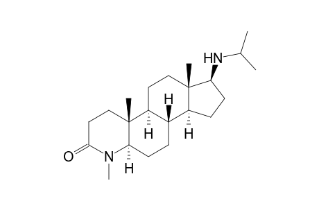 (1S,3aS,3bS,5aR,9aR,9bS,11aS)-1-(isopropylamino)-6,9a,11a-trimethyl-2,3,3a,3b,4,5,5a,8,9,9b,10,11-dodecahydro-1H-indeno[5,4-f]quinolin-7-one