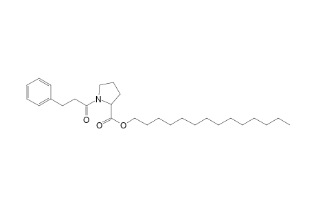 L-Proline, N-(3-phenylpropionyl)-, tetradecyl ester