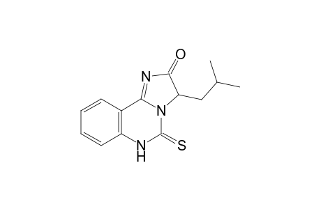 3-(2-Methylpropyl)-5-sulfanylidene-3,6-dihydroimidazo[1,2-c]quinazolin-2-one