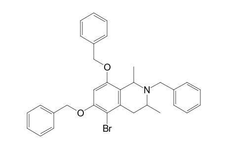 N-Benzyl-6,8-bis(benzyloxy)-5-bromo-1,3-dimethyl-1,2,3,4-tetrahydroisoquinoline