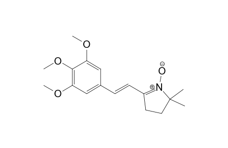 2,2-Dimethyl-1-oxidanidyl-5-[(E)-2-(3,4,5-trimethoxyphenyl)ethenyl]-3,4-dihydropyrrol-1-ium