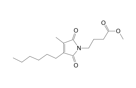 4-(3-Hexyl-4-methyl-2,5-dioxopyrrol-1-yl)butanoic acid, methyl ester