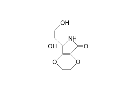 (.+-.)3,4-Ethandiyldioxy-2-hydroxy-2-(2-hydroxy-ethyl)-1,2-dihydro-pyrrol-5-one