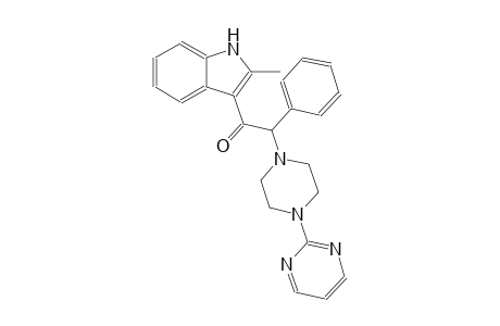 ethanone, 1-(2-methyl-1H-indol-3-yl)-2-phenyl-2-[4-(2-pyrimidinyl)-1-piperazinyl]-