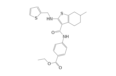 benzoic acid, 4-[[[4,5,6,7-tetrahydro-6-methyl-2-[(2-thienylmethyl)amino]benzo[b]thien-3-yl]carbonyl]amino]-, ethyl ester